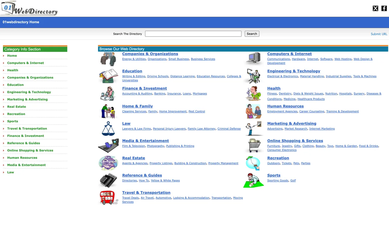 01Webdirectory homepage