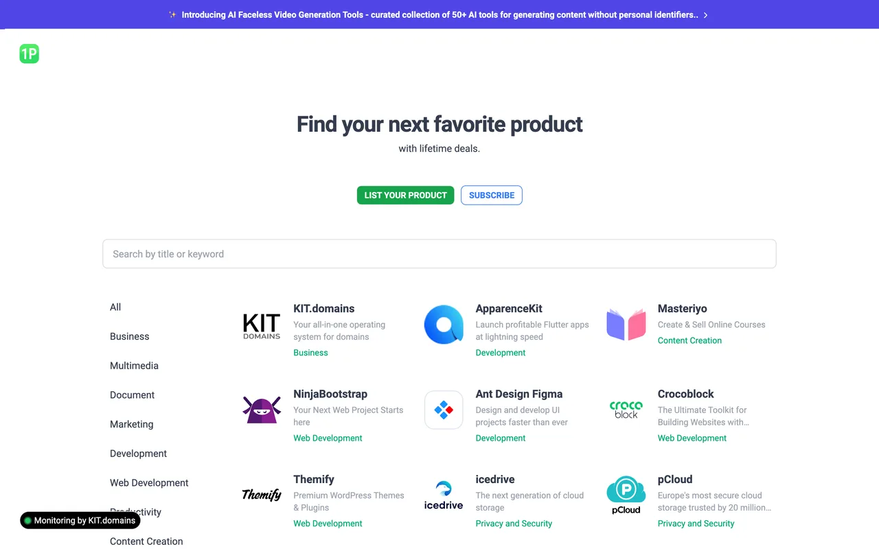 1payment.tools homepage