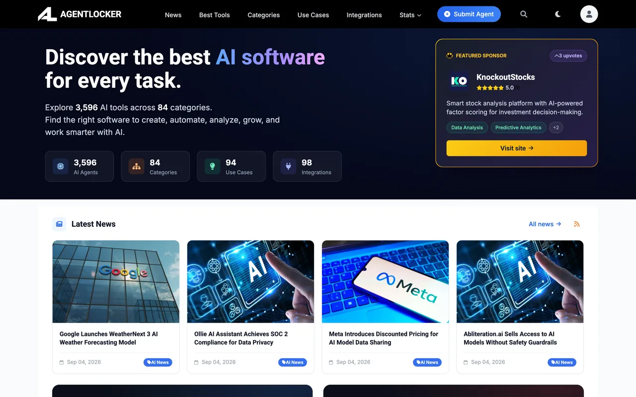 AgentLocker homepage