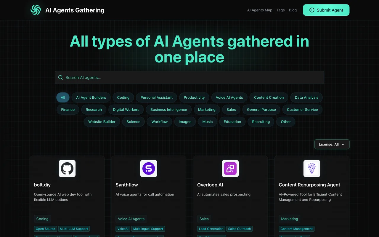 AI Agents Gathering homepage
