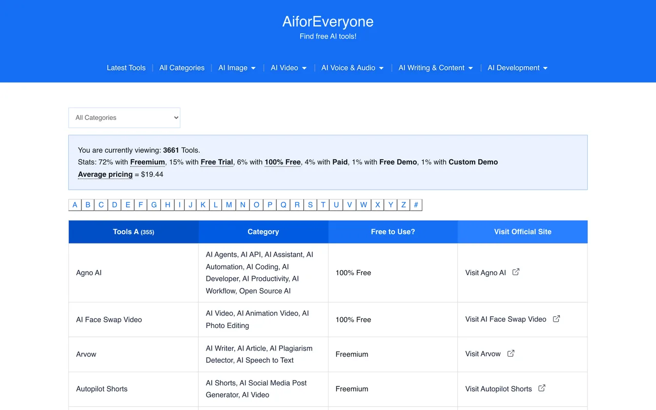AiForEveryone homepage