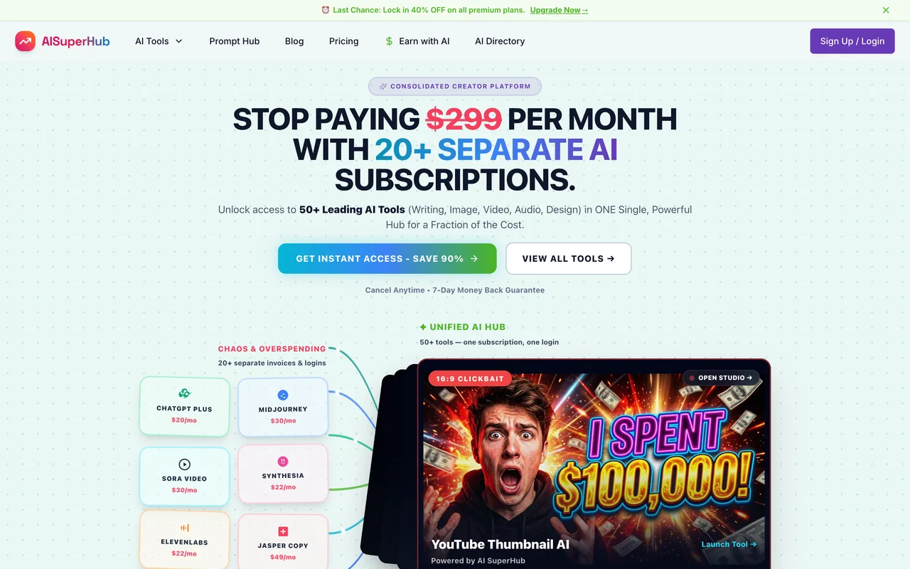 AISuperHub homepage