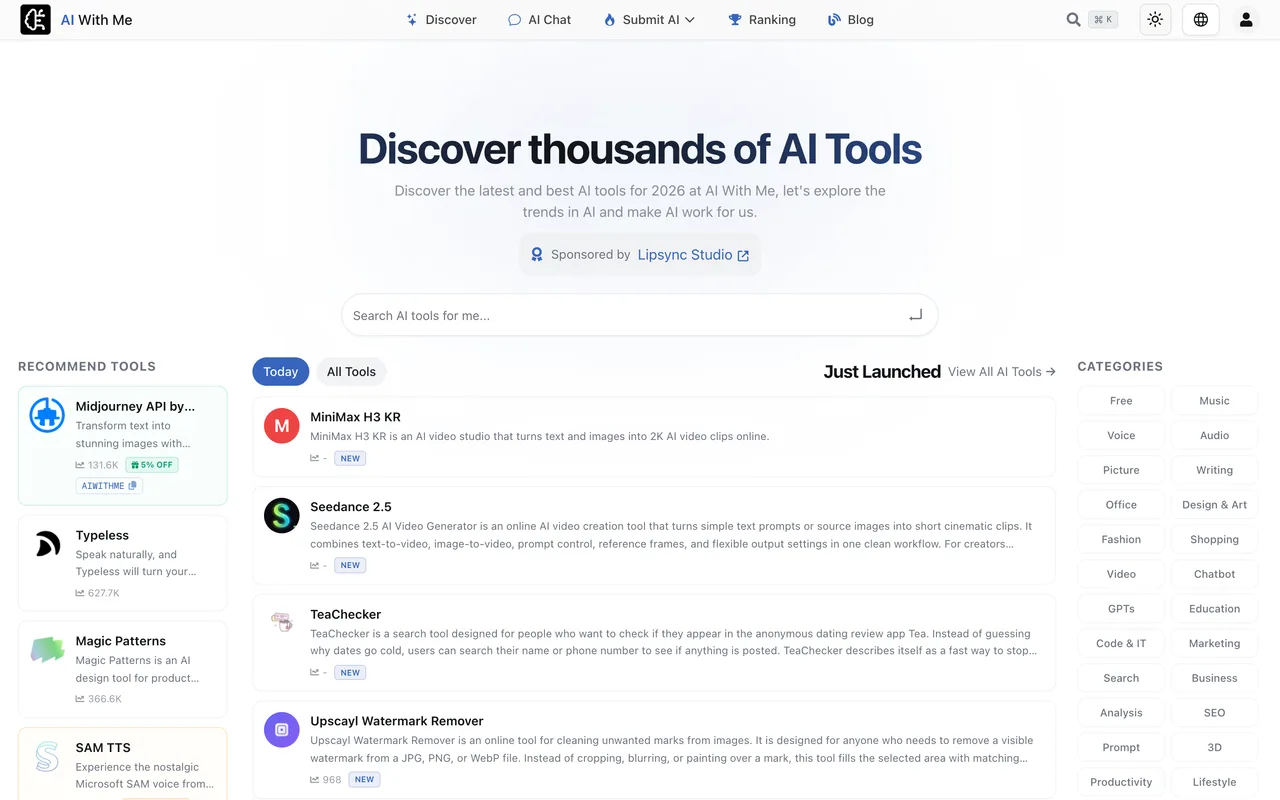 AI With Me homepage