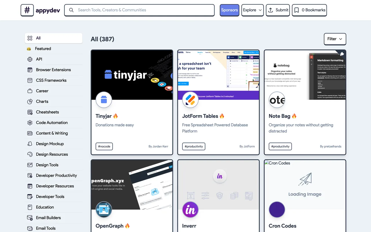 Appydev homepage