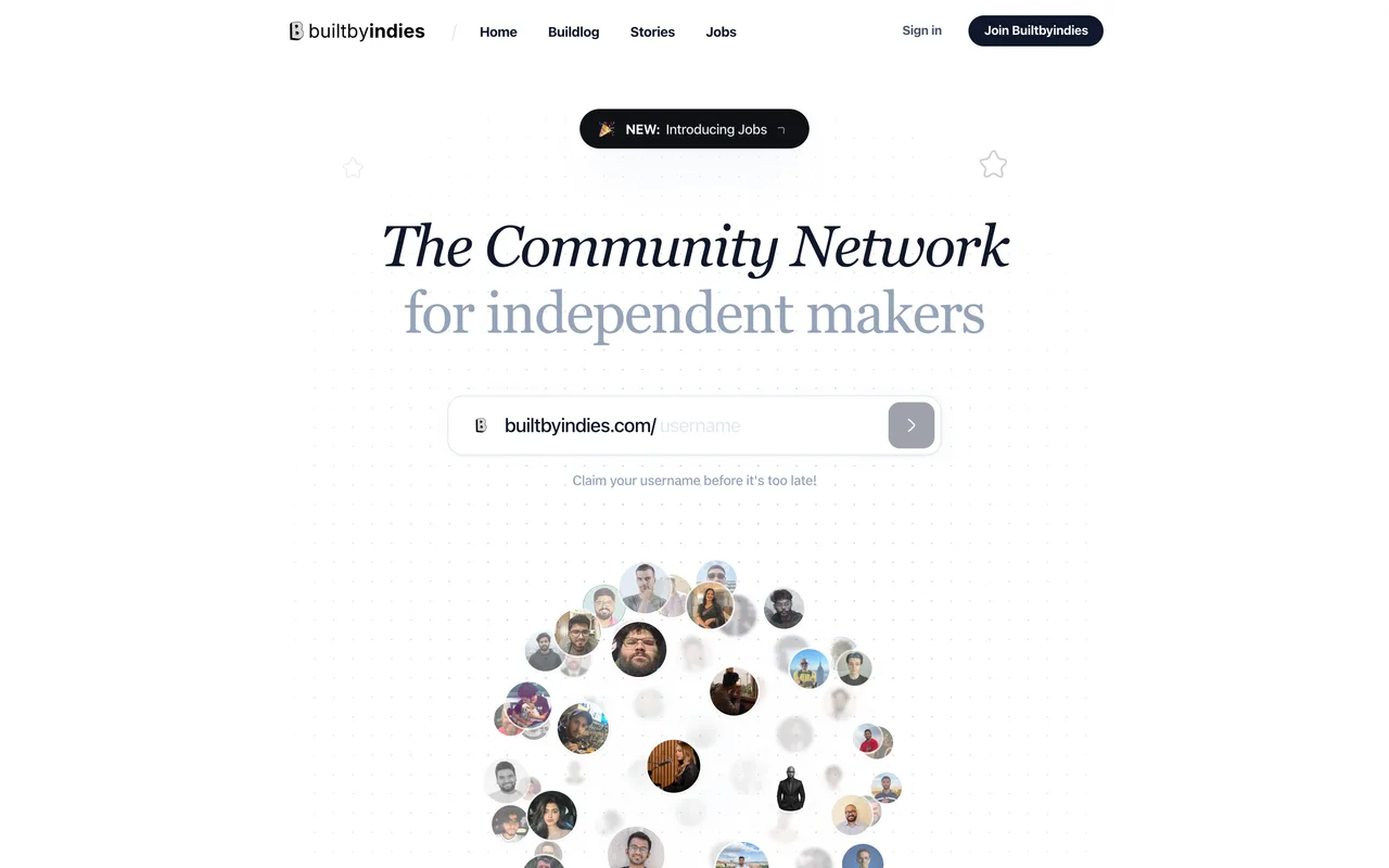 BuiltByIndies homepage