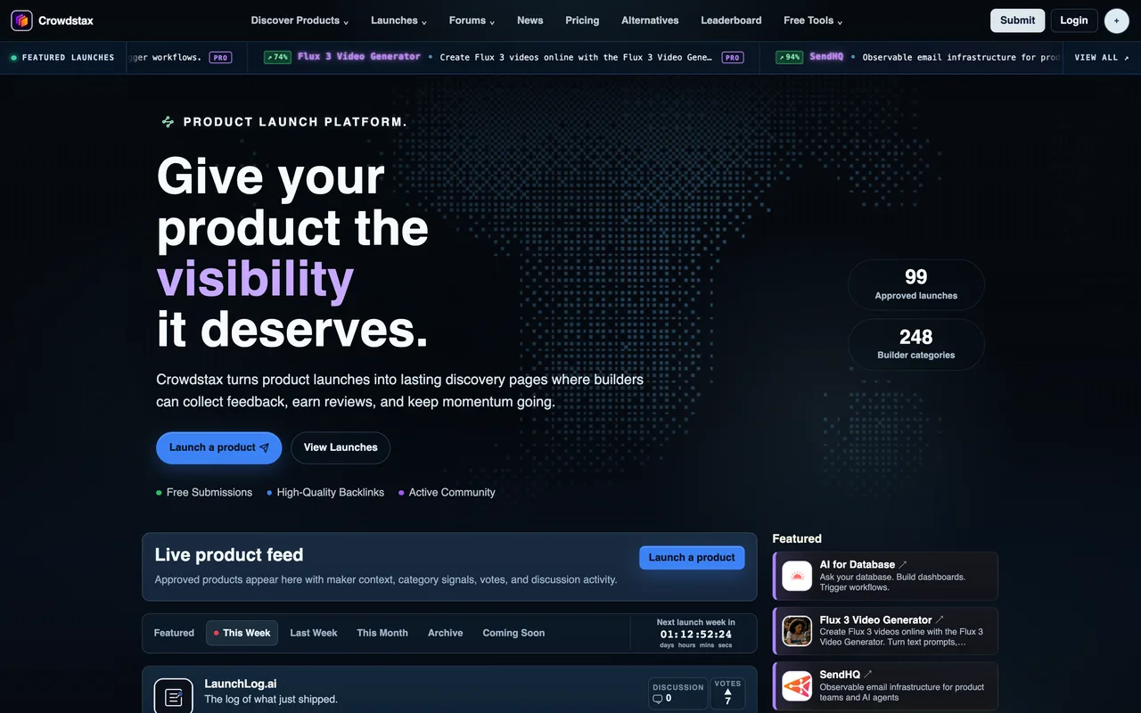 Crowdstax homepage