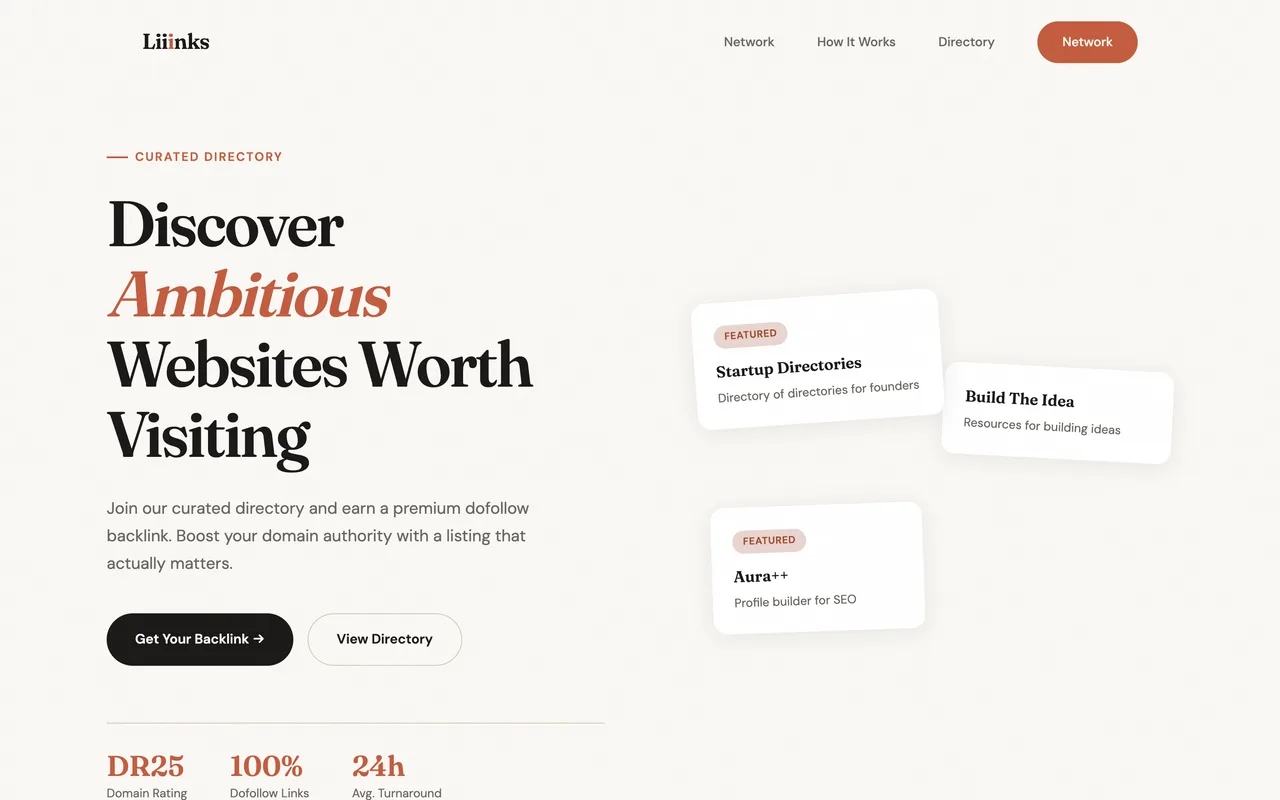 Liiinks homepage