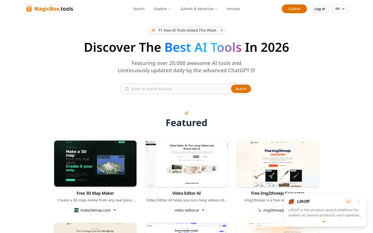 MagicBox.tools homepage