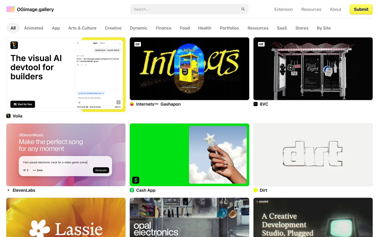 OGimage.gallery homepage