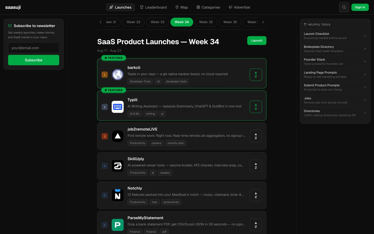 saasuji homepage