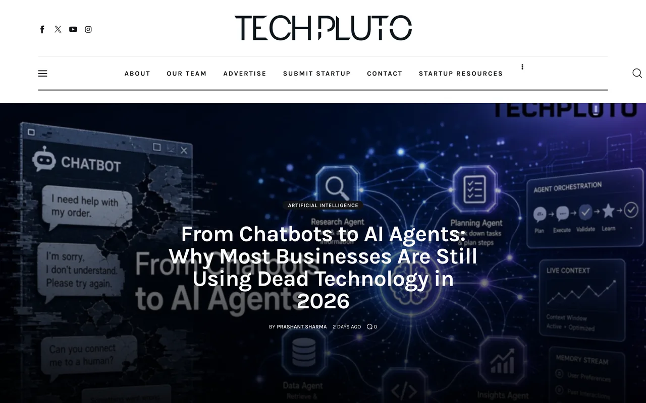 TechPluto homepage