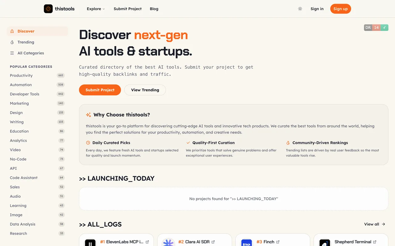 thistools homepage