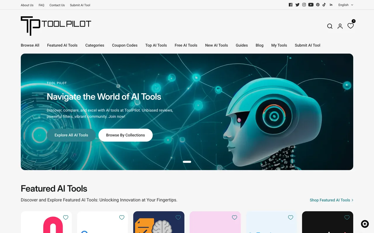 ToolPilot homepage