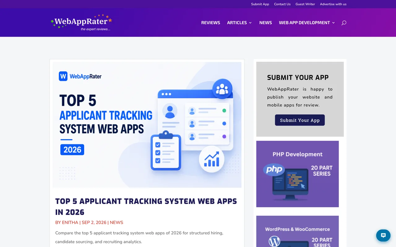 WebAppRater homepage