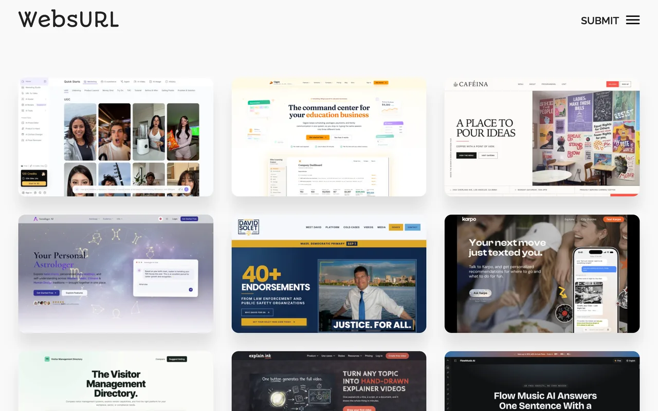 WebsURL homepage