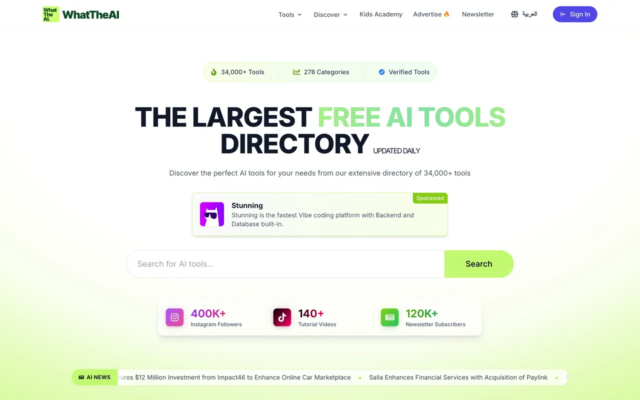 WhatTheAI homepage